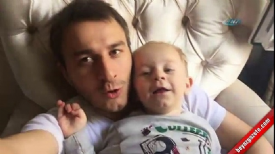 Baba ile minik oğlunun güldüren performansı Videosu
