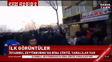 İstanbul Zeytinburnu'nda bina çöktü