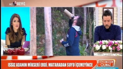 Issız adanın mikseri Erdi mataradan suyu içemeyince 