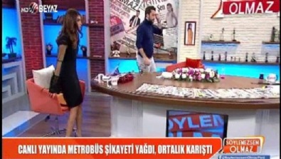 Canlı yayında metrobüs şikayeti yağdı, ortalık karıştı 