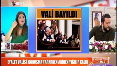 Vali konuşma yaparken aniden yığılıp kaldı 
