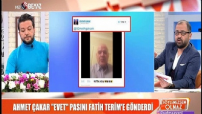 Ahmet Çakar 'Evet' pasını Fatih Terim'e gönderdi 