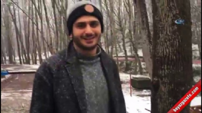maslak - İstanbul'da karda aç kalan tilki vatandaşın arasına indi  Videosu