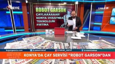 Konya'da çay servisi ''Robot Garson''dan 