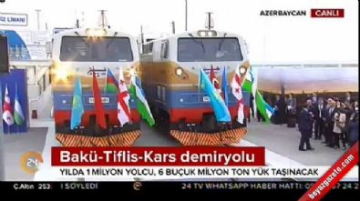 Bakü-Tiflis-Kars Demiryolu hattı açıldı 