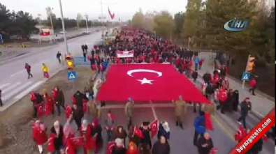 Erzurum'da 'ecdada saygı' yürüyüşü 