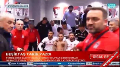 besiktas - Soyunma odasında Beşiktaş'ın liderlik sevinci Videosu