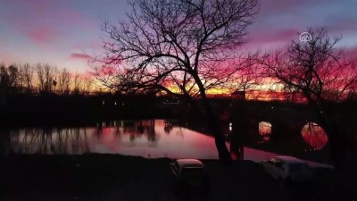 estetik - Tunca Nehri'nde gün batımı - EDİRNE  Videosu