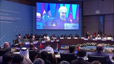 muzakere - İİT Olağanüstü Zirvesi - İran Cumhurbaşkanı Ruhani (1) - İSTANBUL Videosu
