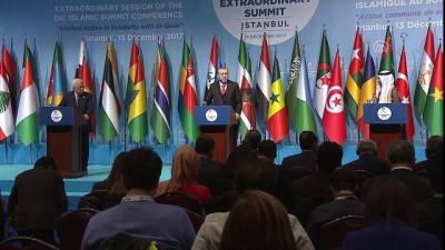 Cumhurbaşkanı Erdoğan: 'İİT üyesi ülkelerin tamamı Kudüs'ün kutsiyetini ve tarihi statüsünü müdafaa etmeye kararlıdır' - İSTANBUL 