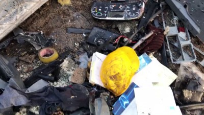 cep telefonu - Freni boşalan alçı yüklü tır devrildi: 1 ölü (2) - ANKARA Videosu