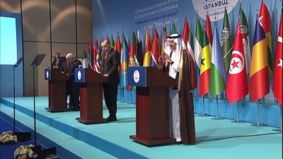 toplanti - İslam İşbirliği Teşkilatı Olağanüstü Zirvesi - İİT Genel Sekreteri El Useymin - İSTANBUL  Videosu