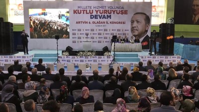 uzunlu - AK Parti 6. Olağan İl Kongresi - Ulaştırma, Denizcilik ve Haberleşme Bakanı Arslan - ARTVİN  Videosu