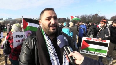 sivil toplum - Kudüs protestosu - WASHINGTON  Videosu