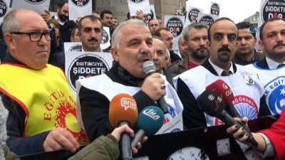 ogretmene siddet -  İzmir’de öğretmenin öldürülmesi Bursa’da protesto edildi Videosu