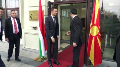siginma - Macaristan Dışişleri ve Dış Ticaret Bakanı Szijjarto Makedonya'da - ÜSKÜP Videosu