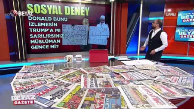 beyazgazete - Trump'a mı sarılırsınız, Müslüman gence mi?  Videosu