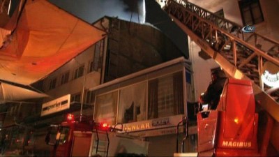 yangin yeri -  Başkent’te otel çatısında korkutan yangın  Videosu