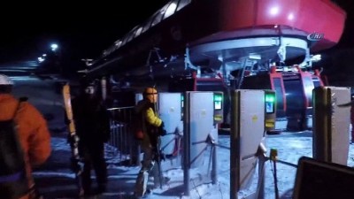  Erciyes Kayak Merkezi'nde gece kayağı başladı 