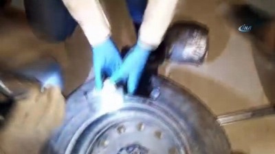 harekete gec -  Stepne içinde 10 kilo uyuşturucu yakalandı Videosu