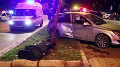 kirim - Refüjdeki ağaca çarpan otomobil devrildi: 1 ölü - İZMİR  Videosu