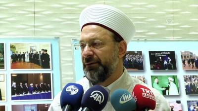 gozyasi - Diyanet İşleri Başkanı Erbaş: 'İslam dünyasını birlik ve beraberliğe çağırıyoruz' - BAKÜ Videosu