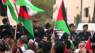 oturma eylemi - Ürdün'de ABD'nin Kudüs kararına 'Dabke'li protesto - AMMAN Videosu