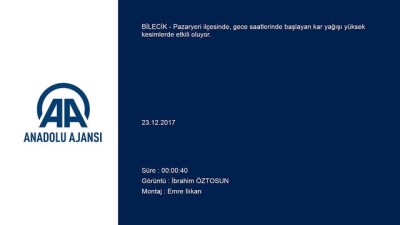 kar kalinligi - Yurtta kış - BİLECİK  Videosu