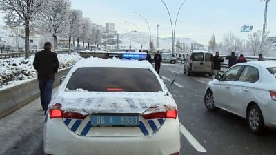 direksiyon -  Ankara yolları buz pistine döndü  Videosu