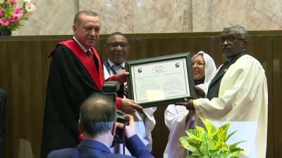 Cumhurbaşkanı Erdoğan’a Hartum Üniversitesinden fahri doktora - HARTUM