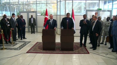 basin toplantisi - Sudan Dışişleri Bakanı Gandur - HARTUM Videosu