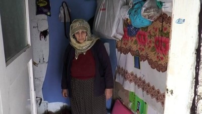 yasli kadin -  Adıyaman'da 2 metrekarelik odunlukta yaşam savaşı  Videosu