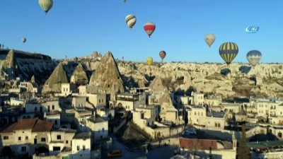  Kapadokya’da son yılların balon uçuş rekoru kırıldı 