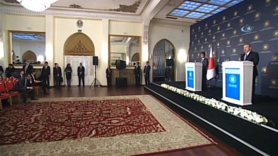 Dışişleri Bakanı Çavuşoğlu, Japon mevkidaşı ile ortak basın toplantısı düzenledi