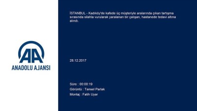 Kadıköy'de bir kafe çalışanı silahla yaralandı - İSTANBUL 