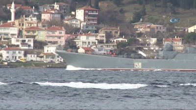akkale -  Rus savaş gemisi Çanakkale Boğazı'ndan geçti  Videosu