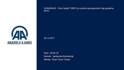 Terör operasyonu - 5 kişi gözaltına alındı - ÇANAKKALE