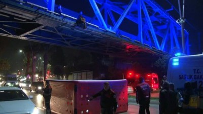 hava yastigi -  Daha önce de intihara kalkışan şahıs bu kez köprüden atladı Videosu