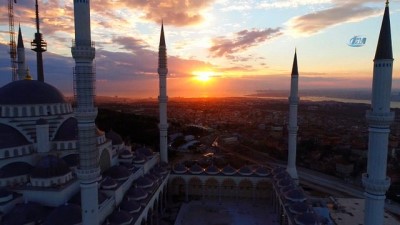 uzunlu -  Yüzde 90'lık kısmı biten Çamlıca Camii havadan görüntülendi  Videosu