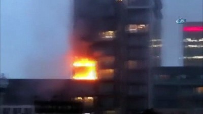 - İngiltere'de 12 katlı binada yangın