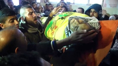 kabristan - İsrail askerlerinin Kudüs gösterilerine müdahalesinde şehit olan Filistinli Maslah'ın cenaze töreni - GAZZE Videosu