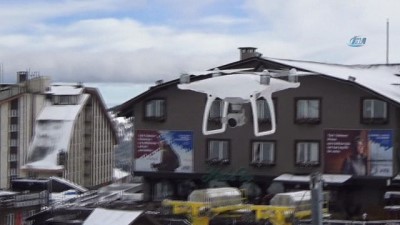  JAK ekipleri Uludağ'da drone ile kuş uçurtmuyor 