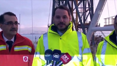Bakan Albayrak, Türkiye'nin ilk sondaj gemisini ziyaret etti - KOCAELİ