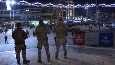 İstanbul'da yılbaşı tedbirleri - Taksim'de güvenlik önlemleri - İSTANBUL