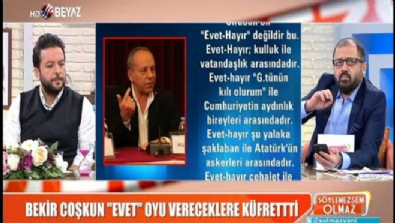Bekir Coşkun 'Evet' oyu vereceklere küfrettti 