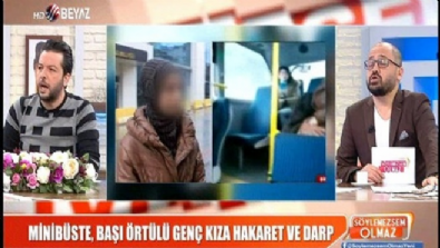 taciz iddiasi - Minibüste, başı örtülü genç kıza hakaret ve darp  Videosu