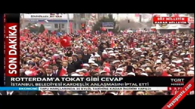 Rotterdam'a tokat gibi cevap... 