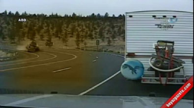 Tır kazası kamerada 