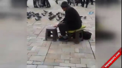 Zabıtalar yaşlı adamın 1 TL'ye sattığı yemleri döktü 