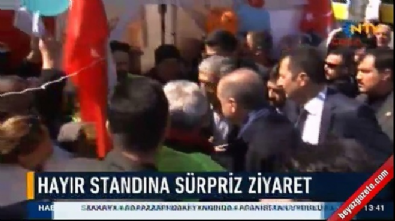 Cumhurbaşkanı Erdoğan 'hayır' çadırını ziyaret etti 